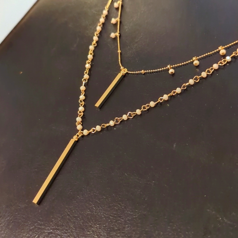 Gold 2-tiered necklace